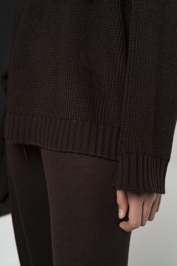 Свитер FREEDOM из мериноса, красный — Модный дом JULIAKISELEVA